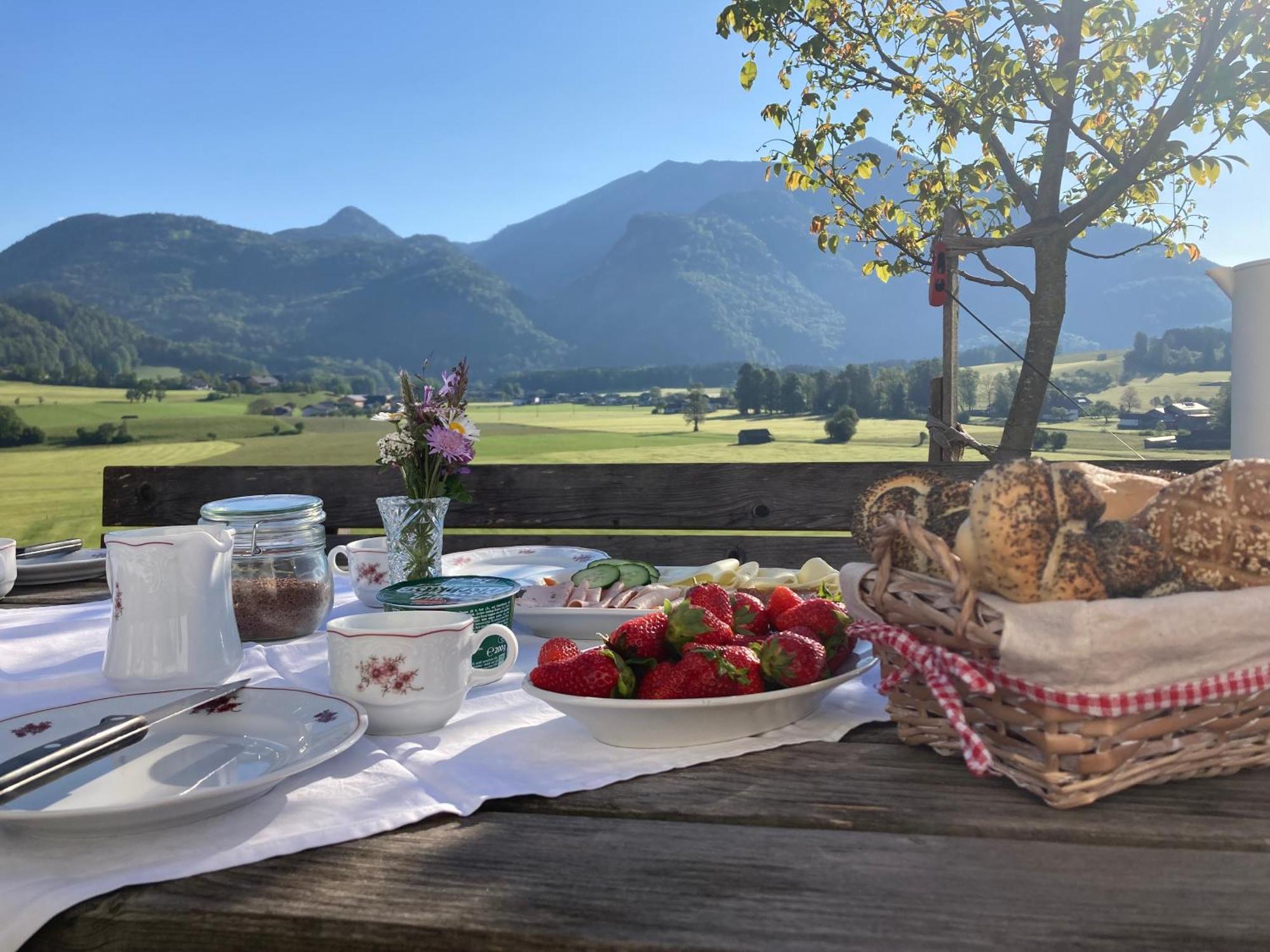 Villa Weinbachbauer - Urlaub am Bauernhof Saint Wolfgang Exterior foto